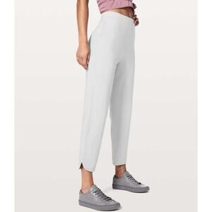 Lululemon Every Moment Pant Vapor Gray French Terry Travel Lounge Size 2